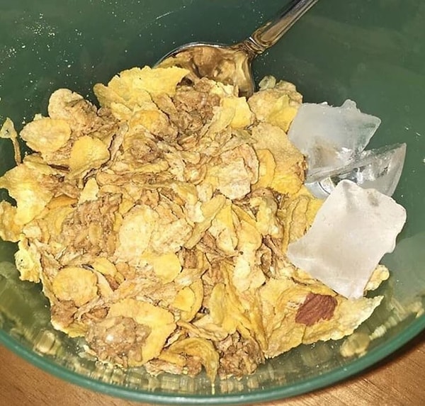 5. Мюсли с кубиками льда... Что это?