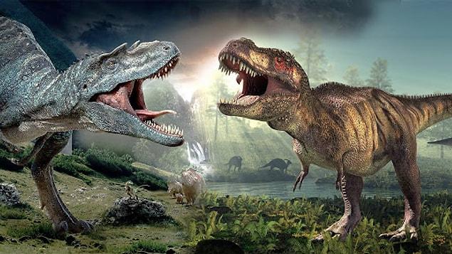 17. Imagine that in the past times, the space on Earth currently being occupied by your kitchen was the site of an epic life-or-death battle between two giant dinosaurs.