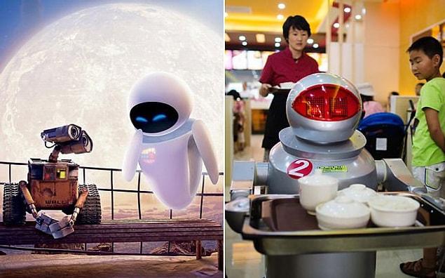 11. China has WALL-E robot restaurants, with one of them – located in the Anhui province – having around 30 WALL-E robots that take care of the orders, the cooking, baking and delivery of meals.