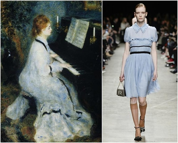 1. "Девушка за пианино", Пьер Огюст Ренуар. Образ из коллекции Rochas