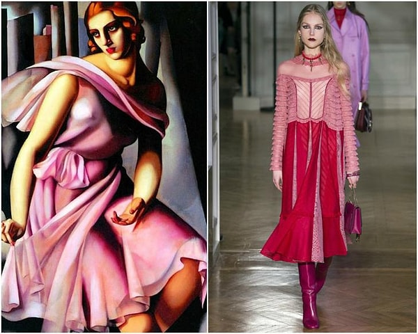 11. "Портрет Романы де Ла Саль", Тамара де Лемпицка. Образ из коллекции Valentino