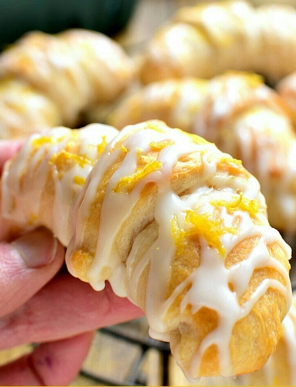 2. Круассаны "Лимонный чизкейк"