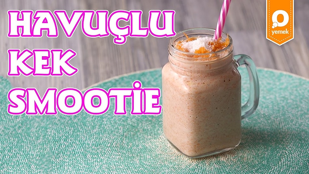 En Sevdiğimiz Keki Bu Sefer Smoothie Yaptık! Havuçlu Kek Smoothie Nasıl Yapılır?