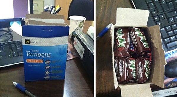 5. "Вот так моя жена прячет свои конфеты"