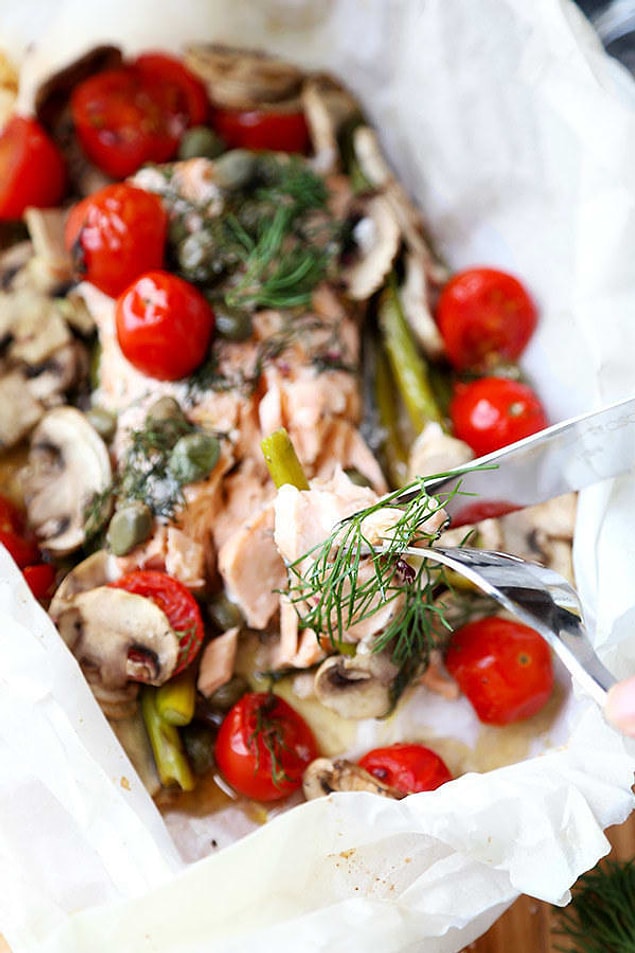 7. Salmon En Papillote.