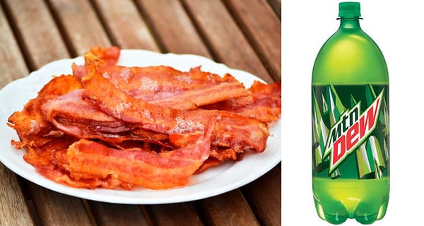 4. Бекон + газировка