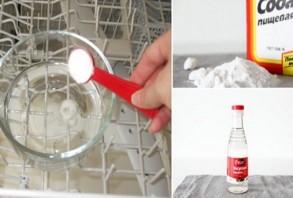 11. С помощью соды можно почистить посудомоечную машину