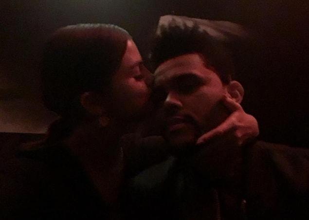 The Weeknd had no caption on his Instagram photo, which makes sense, 'cause well, it's kind of obvious.