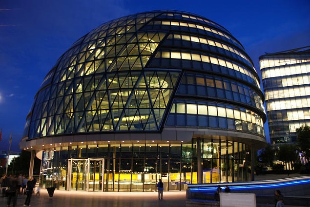 5. Londra Belediye Sarayı binası.