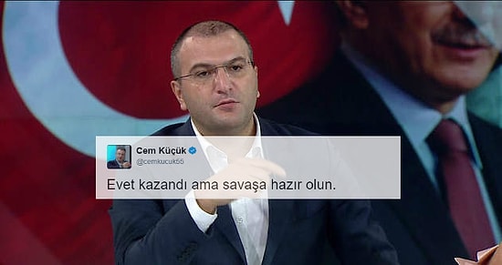 Cem Küçük'ün 'Evet Kazandı Ama Savaşa Hazır Olun' Tweeti Sosyal Medyanın Gündeminde