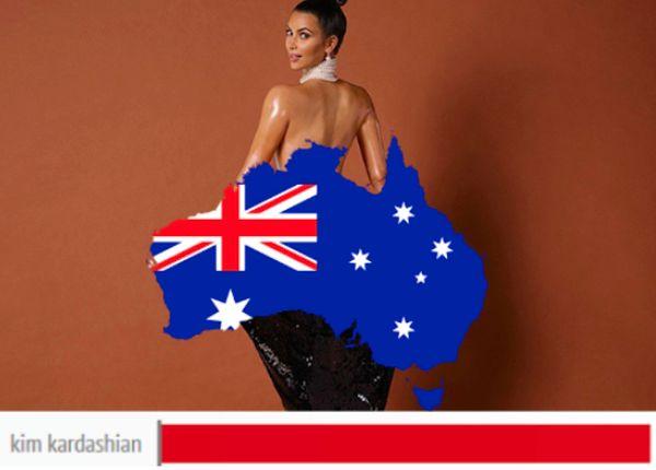 According to a study by PurnHub, the most searched-for porn star in Australia is Kim Kardashian.