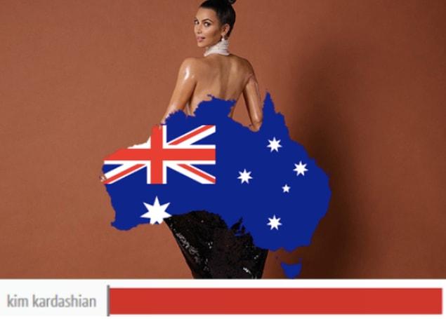 According to a study by PurnHub, the most searched-for porn star in Australia is Kim Kardashian.