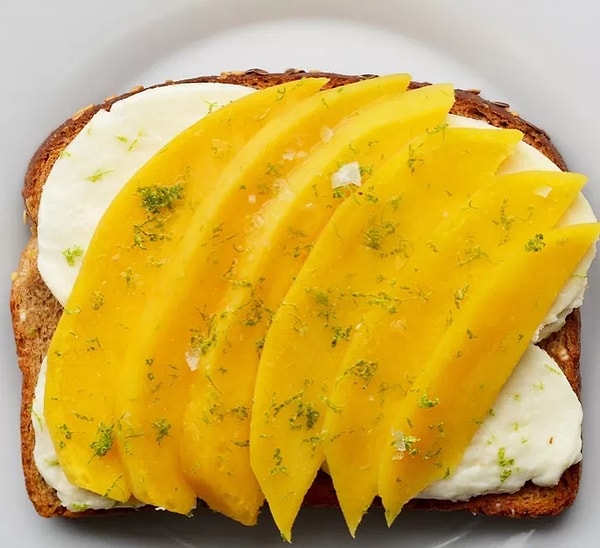 9. Манго + цедра лайма + моцарелла