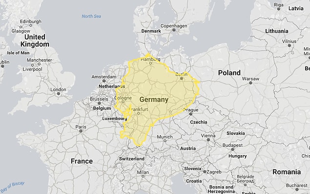 Ecuador, which looks tiny on the map, is almost as big as Germany.
