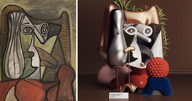 Ünlü Picasso Tablolarını Post-Modern Heykellere Uyarlayan Dijital Sanatçı: Omar Aqil