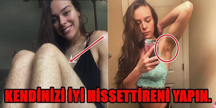Tüyler Fora! Bir Yıldır Vücudunu Tıraş Etmeyen ve Bunu Instagram'dan Paylaşan Genç Kız
