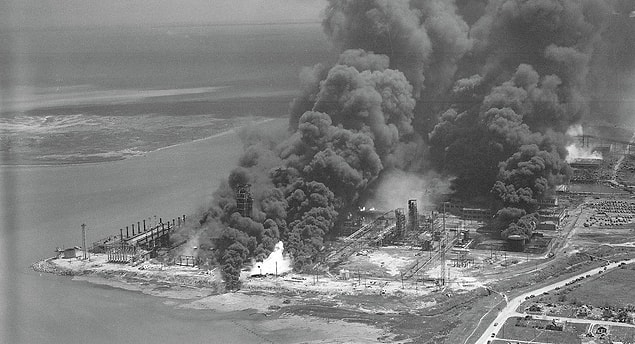 At 9:12am, the ammonium nitrate detonated, sending a massive fireball hundreds of feet into the air.