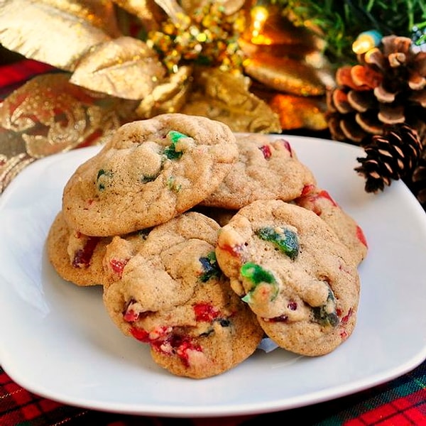 4. Разноцветное печенье с сухофруктами