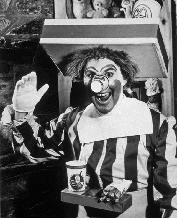 6. The original Ronald McDonald, 1963.