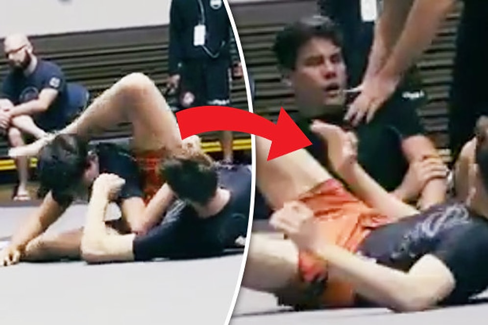 Jiu Jitsu Karşılaşmasında Rakibinin Kolunu Acımadan Kıran Sporcu