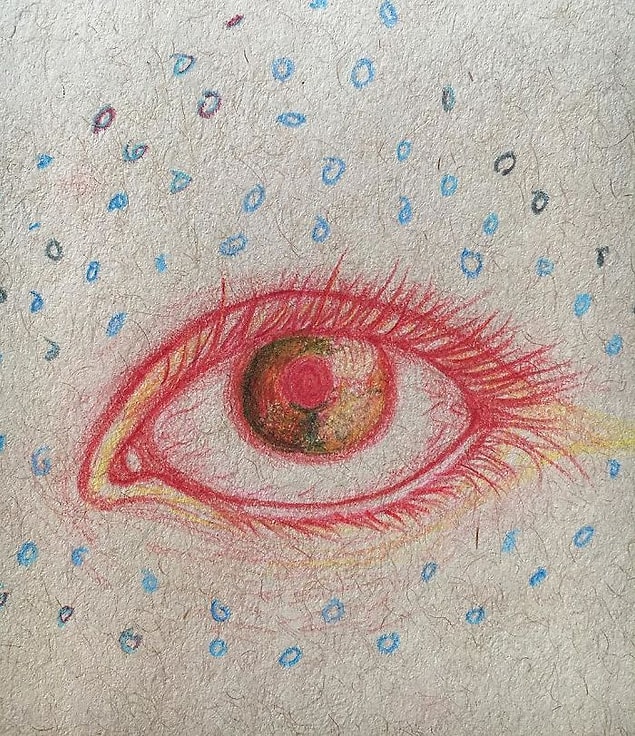 11. "What eyes sometimes look like, with more of those odd colors and circles."