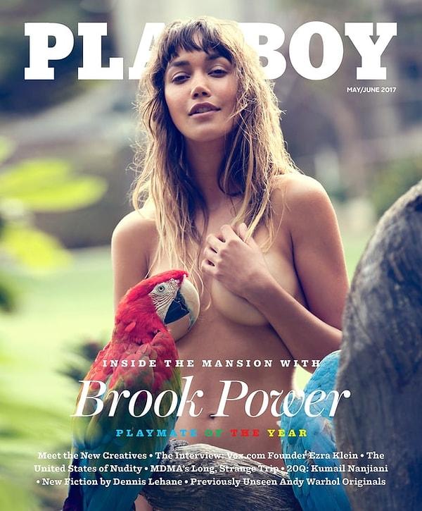 Derginin önümüzdeki ay yayınlanacak sayısının kapak kızı olan Brook Power, aynı zamanda "Yılın Playmate'i" de seçildi.
