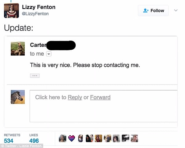 8. К сожалению, Картер не оценил стараний девушки и попросил больше не пытаться с ним связаться