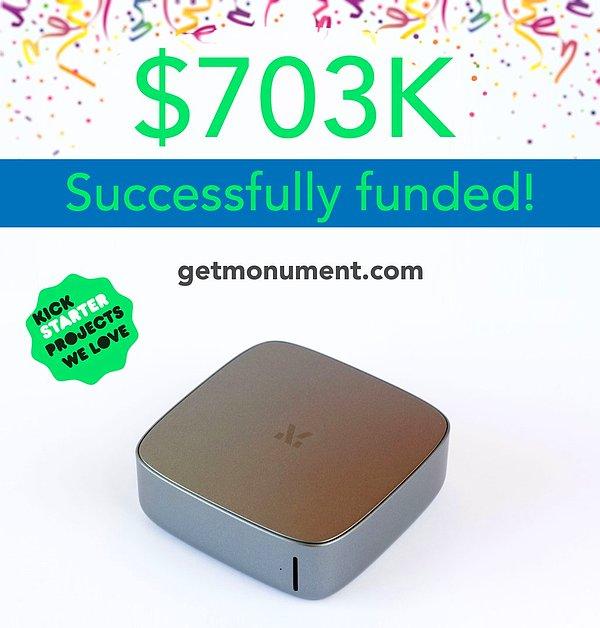 2014 senesinde Monument adlı bir projede yapay zeka destekli depolama cihazı üreten ekip, o sene Kickstarter’da 703bin dolar para toplamışlardı.