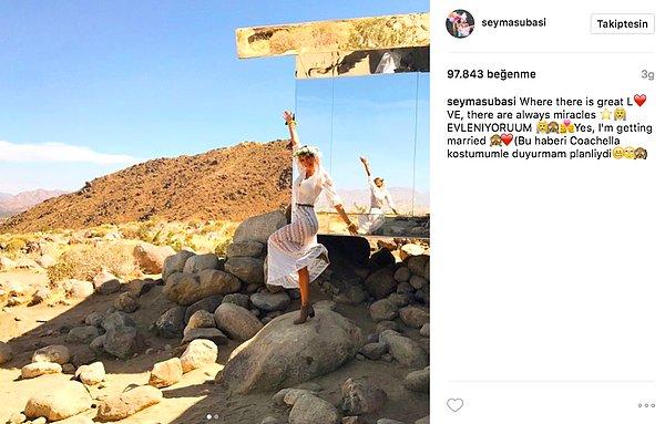 9. Şeyma Subaşı, Instagram hesabından paylaştığı bir fotoğrafla Acun Ilıcalı ile evleneceği haberini duyurdu!