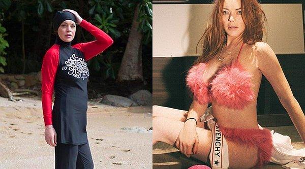 14. Geçtiğimiz günlerde haşemalı bir fotoğraf çekimine katılan Lindsay Lohan, bu defa da İtalyan bir marka için bikini ile objektif karşısına geçti.