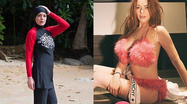 14. Geçtiğimiz günlerde haşemalı bir fotoğraf çekimine katılan Lindsay Lohan, bu defa da İtalyan bir marka için bikini ile objektif karşısına geçti.
