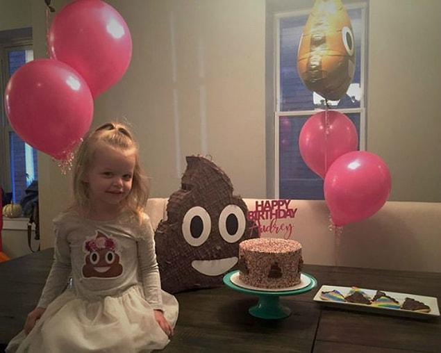 Audrey even had a poop-themed dress!