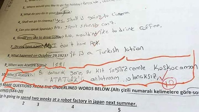 6. Urfalı öğrencinin tüm hafta konuşulan cevabı.