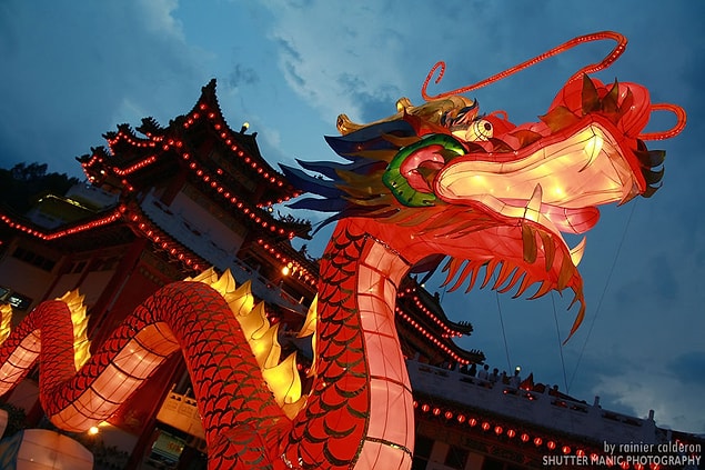 The dragons, believed to bring bad luck in European culture and believed to be bad characters in myths, are, on the contrary, symbols of goodness and wisdom in China.