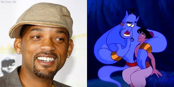 2. Disney'in, kanlı canlı versiyonunu çekeceği Aladdin filminde Genie(lamba cini) karakterini Will Smith oynayacak.