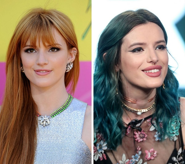 5. 19-year-old Bella Thorne enjoys updating her looks each and every year.