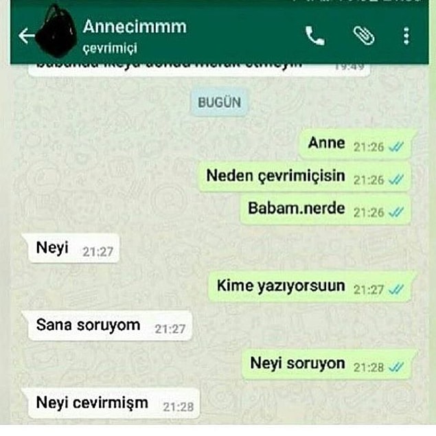 7. Anne sen ne haltlar karıştırıyorsun