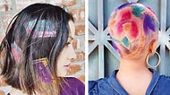 Gökkuşağı Renklerinin Kullanıldığı Saçları Daha da Havalı Hale Getirecek Mükemmel Trend