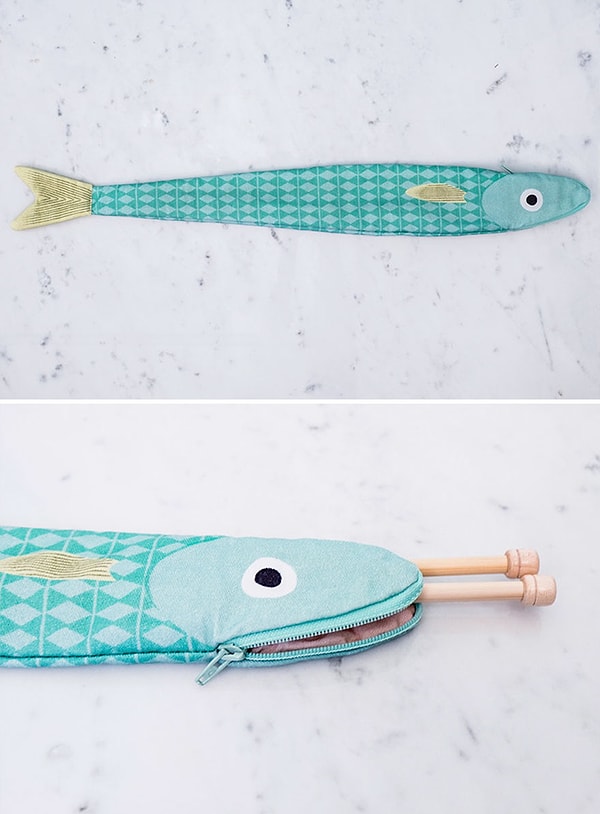 6. Чехол для спиц в виде рыбы путассу