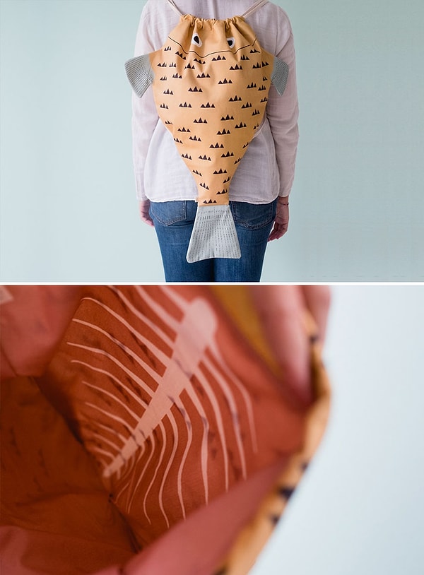 17. Рюкзак в виде горчичного удильщика