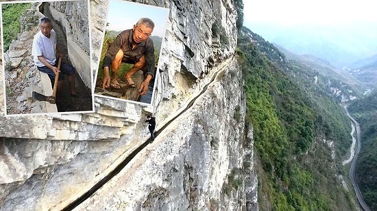 Çin'de Köyüne Su Getirebilmek İçin 36 Yıl Boyunca Kanal Kazan Adam