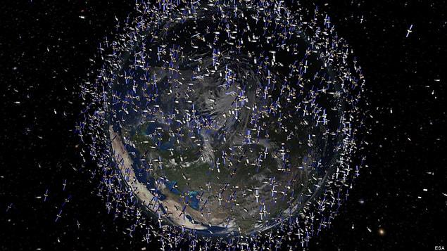 Space debris includes objects found in orbit around the Earth created by humans but no longer serve for any useful purpose.