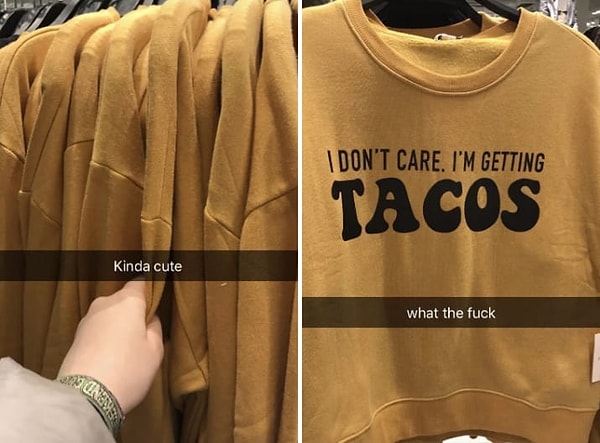 6. Кофты оверсайз с якобы забавными надписями на них