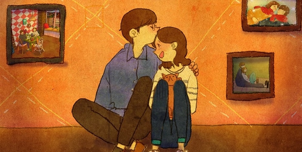 14 иллюстраций о том, что такое любовь от корейской художницы Пууунг