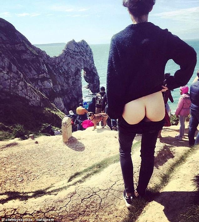 6. This is all thanks to a new Instagram account encouraging people to strip off at scenic landmarks and share their snaps.