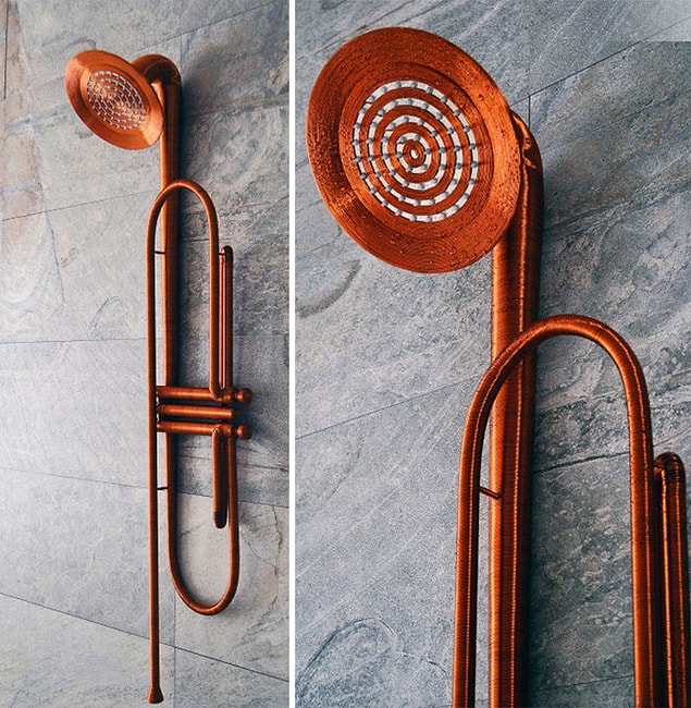 16. Caz temalı duş başlığı (Banyo Eşyası Tasarımı Ödülü Kazananı)