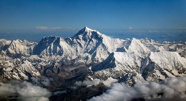4. The Highest Mountain on Earth, Everest: 5.5 miles (8.9 km).