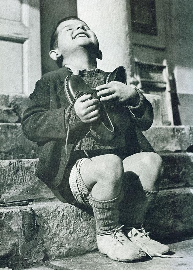 2. The Austrian boy who obtained his new shoes after WWII.