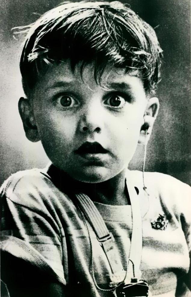 7. The moment when Harold Whittles, deaf from birth, first heard human voice with a hearing aid. | 1974