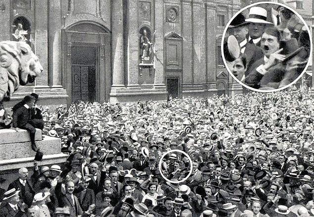 50. Young Adolph, celebrating the beginning of WWI.
